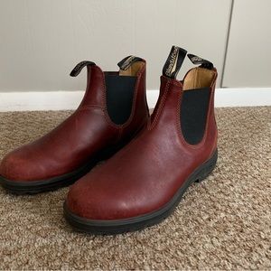 Blundstone Red Leather Chelsea Boots